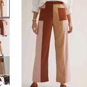 NWT, Anthropologie, PASTICHE Colorblock Pants Large